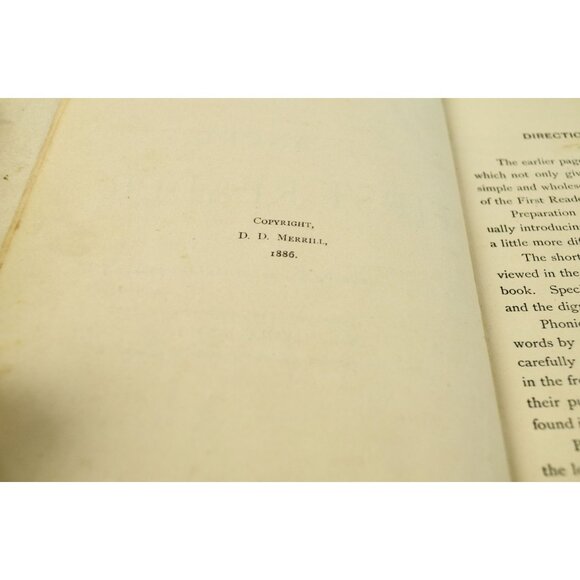 Merrill's Readers First 1st 1886 Antique St. Paul Minnesota - Picture 6 of 7